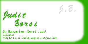 judit borsi business card